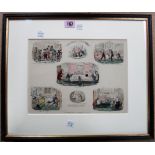 A group of assorted prints and engravings including 'Christmas Time' after George Cruickshank,