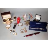 Collectables; a quantity of coins, banknotes, costume jewellery and sundry, (qty).