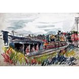 ** Kiellestruitz? (20th century), North London scenes, three, watercolour, all indistinctly signed,