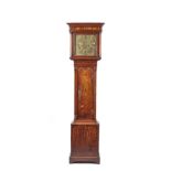 An oak 8-day longcase clock, late 18th century, by 'JN ASHTON LEEK' with square hood,