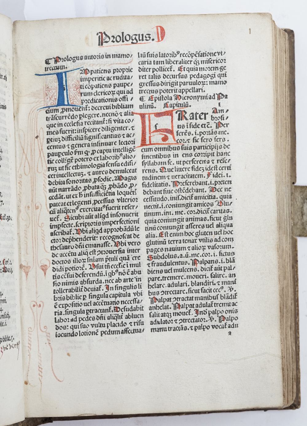 INCUNABLE - [John MARCHESINUS (late 13th-early 14th-century). Mammotrectus super Bibliam. - Image 8 of 16