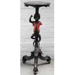 An 18th century style jardiniere stand, with blackamoor figural support, 94cm high.