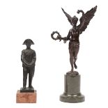 Herman Eichberg, German bronze 'Nike' Greek goddess of speed, strength and victory, circa 1900,