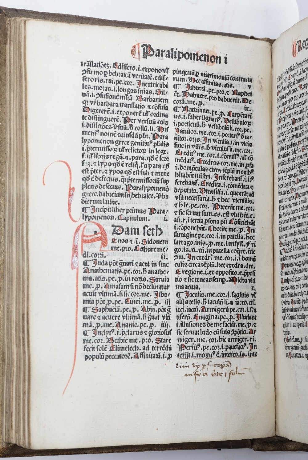 INCUNABLE - [John MARCHESINUS (late 13th-early 14th-century). Mammotrectus super Bibliam. - Image 9 of 16