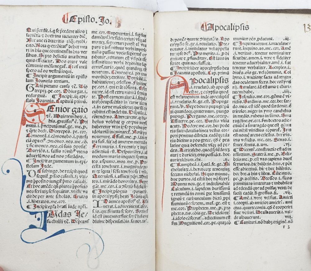 INCUNABLE - [John MARCHESINUS (late 13th-early 14th-century). Mammotrectus super Bibliam. - Image 4 of 16