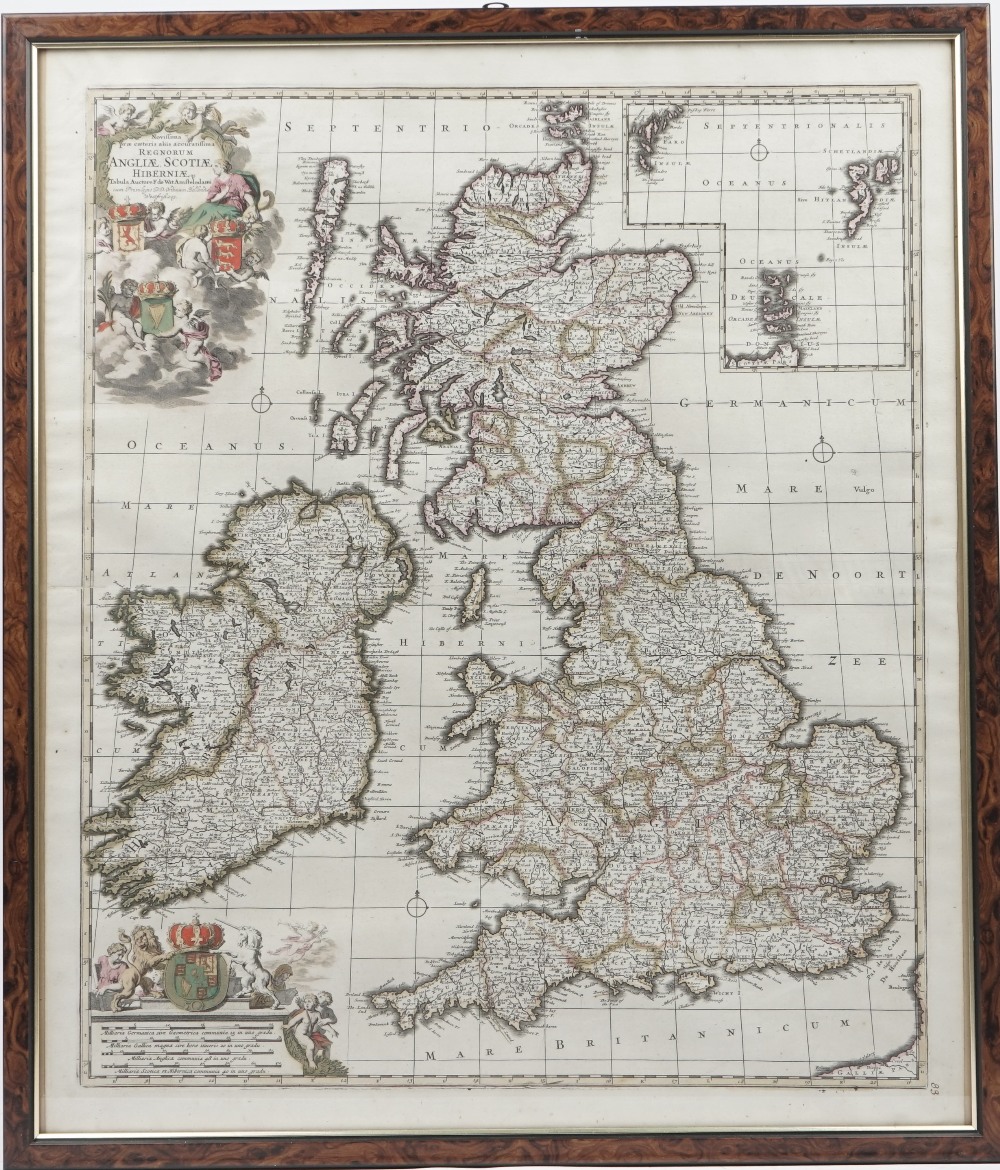 MAPS - Christopher SAXTON (1540-1610). Middlesex olima trinoban tibus habitata. - Image 2 of 6