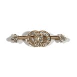 A late 19th century/early 20th century diamond-set bar brooch,