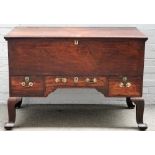 A 19th century Anglo-Indian hardwood mule chest,