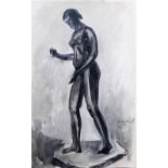 ** Morel (20th century), Nude studies, two, one pencil and sepia wash, the other pen,