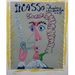 Pablo Picasso (1881-1973), "Fumeur" from "Picasso Dessins 27-3-66-15.3.68.11.2.