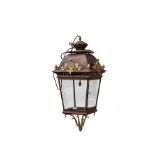 A pair of Victorian style hanging lanterns, modern,