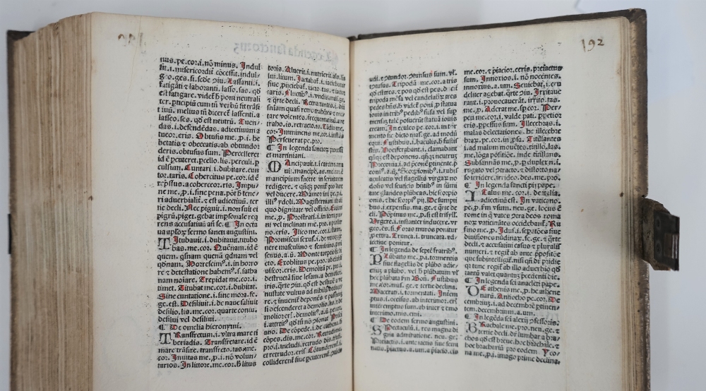 INCUNABLE - [John MARCHESINUS (late 13th-early 14th-century). Mammotrectus super Bibliam. - Image 16 of 16