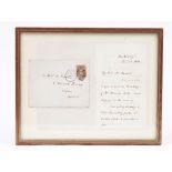 Ephemera: NEWMAN (John Henry) Cardinal Newman (1801 - 1890) a two page autographed letter,