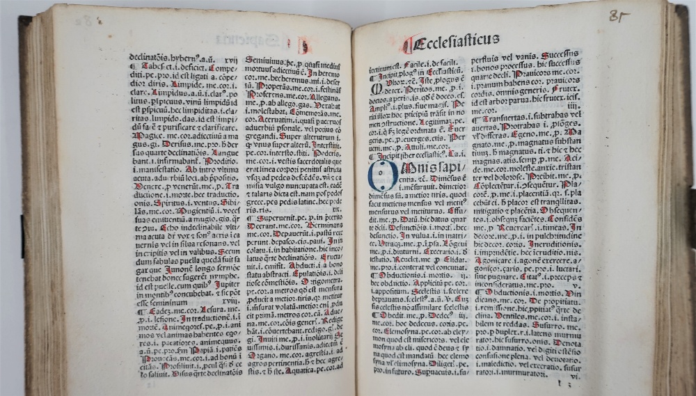 INCUNABLE - [John MARCHESINUS (late 13th-early 14th-century). Mammotrectus super Bibliam. - Image 11 of 16