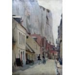 Frank Lemanuel (1865-?), Street in the White Town, Treport,