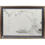 GIBRALTAR - A Chart of the Bay of Gibraltar, including a small Plan of that Fortress,