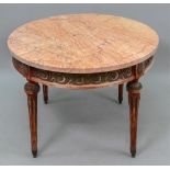 A reproduction Louis XVI style mahogany