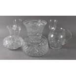 A collection of cut glass, 20th century,