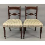 A set of six Regency mahogany dining cha