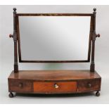 A late Regency mahogany and banded recta