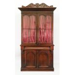 An early Victorian mahogany bookcase cab