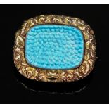 An early Victorian panel brooch, with fo