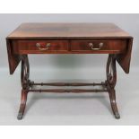 A reproduction Regency style mahogany eb