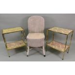 A pair of gilt metal fame rectangular fa