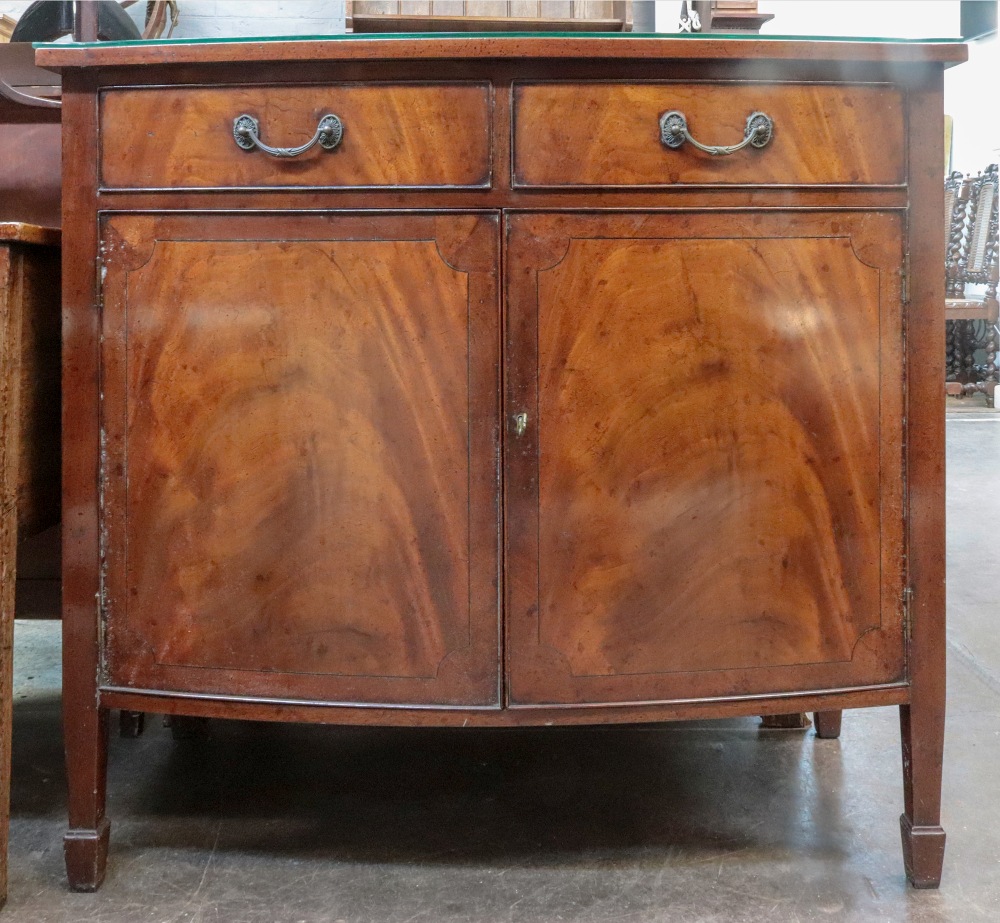 A reproduction George III style mahogany