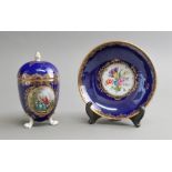 A Meissen cabinet cup, cover and saucer,