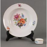 A Meissen soup plate, late 19th century,