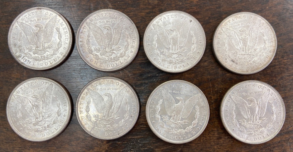 A collection of twelve USA silver one do - Image 2 of 5