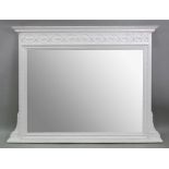 A Neo Classical style overmantel mirror,