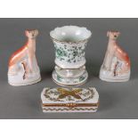 A small Meissen vase, 20th century, pain