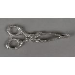 A pair of Victorian silver scissor actio