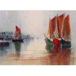 European School, 20th century, Boats in