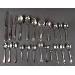 A set of six silver coffee spoons, Walke