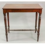 A Regency style mahogany side table, lat