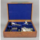 A cased set of six silver Hanoverian rat