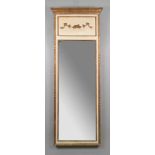 An Italian reproduction pier mirror, lab