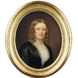 A. Schiltt (19th century), Portrait of a lady, oil on canvas, oval, signed and dated 1864,