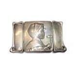 A lady's silver Art Nouveau waist belt buckle,