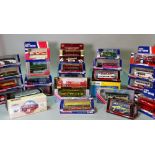 Toys, mostly 'CORGI', a group of twenty nine boxed models of buses and coaches.