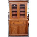 A Victorian mahogany secretaire cabinet,