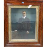 English School (late 19th century), Portrait of a gentleman, hand tinted photograph, 54cm x 41cm.