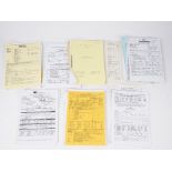 Production call sheets and scripts, a group of approximately 100, mostly TV Productions,