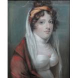 *** Phillips (late 18th/early 19th Century), A portrait of Mrs Towry, mother of G E Towry, pastel,