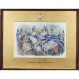 G** Clark (early 20th century), 10th (Prince of Wales's own) Hussars, watercolour, signed,