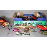 Toys, a quantity of 20th century playworn die-cast vehicles, Corgi, Dinky and others.