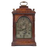 A George III mahogany bracket clock by H.